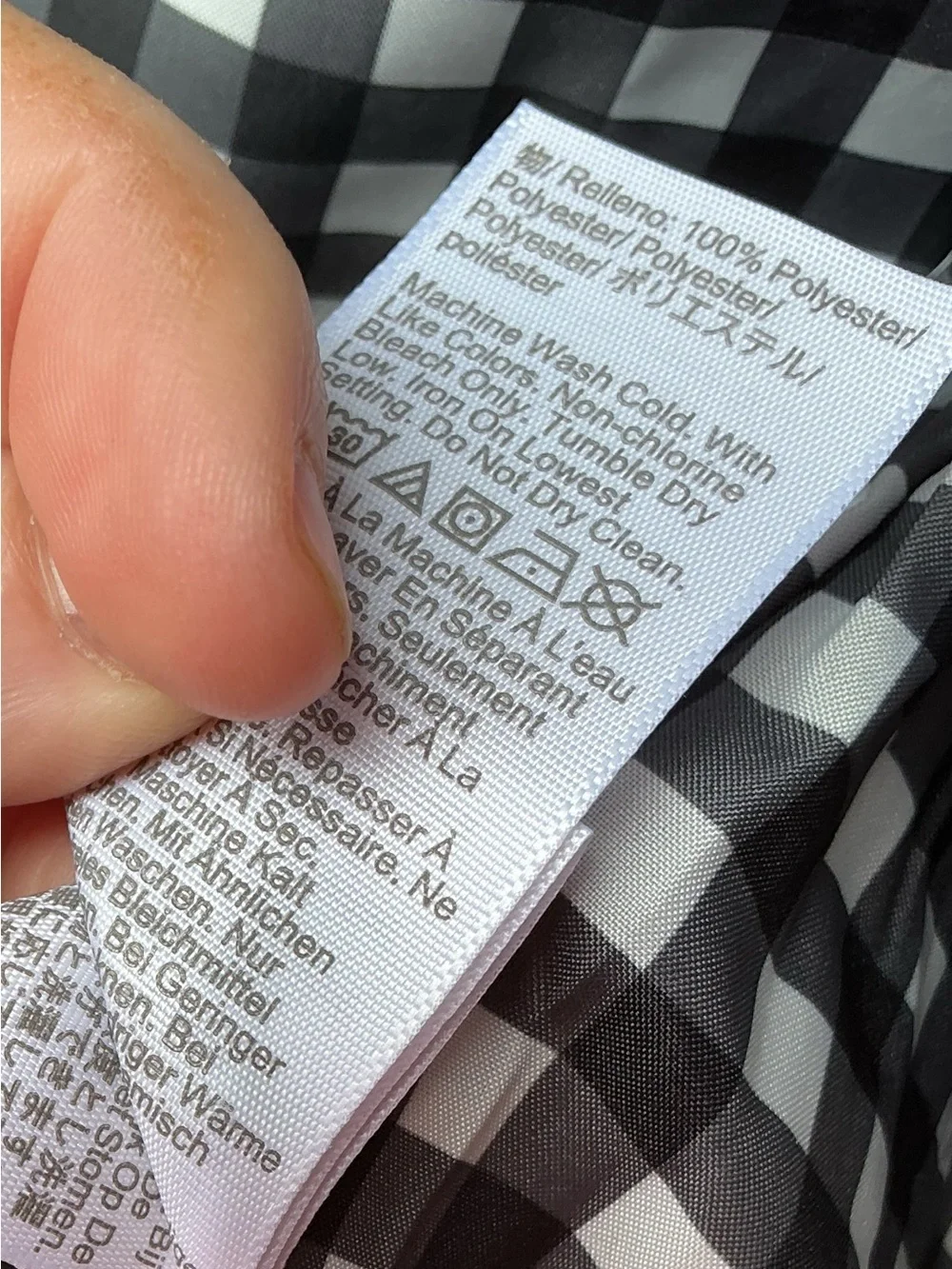 J.Crew Quilted Vest Women’s 2X Black Gingham Lined NWT - Picture 6 of 12